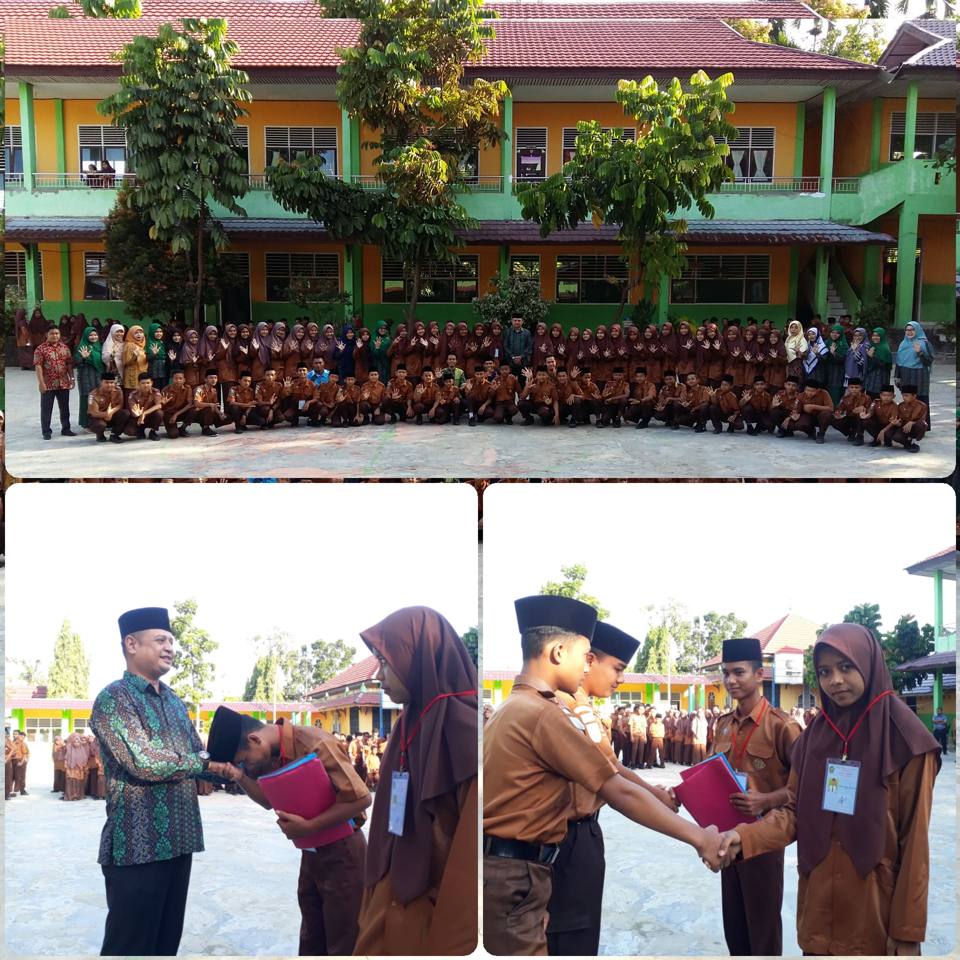 Pelantikan dan Serah Terima Pengurus OSIS MTsN 5 Kampar